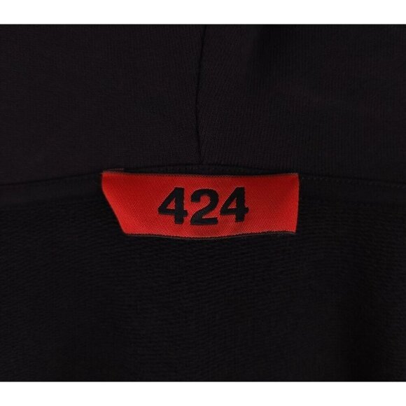 424 MG Print Oversized Hoody XS Men Black Pharmaceuticals On Fairfax Hoodie - Picture 8 of 15